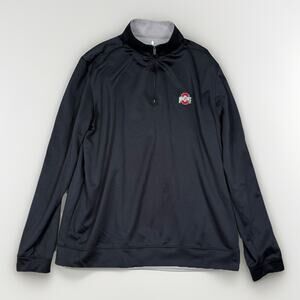 Johnnie-O Ohio State Buckeyes Performance 1/4 Zip Black Pullover Men's Size L